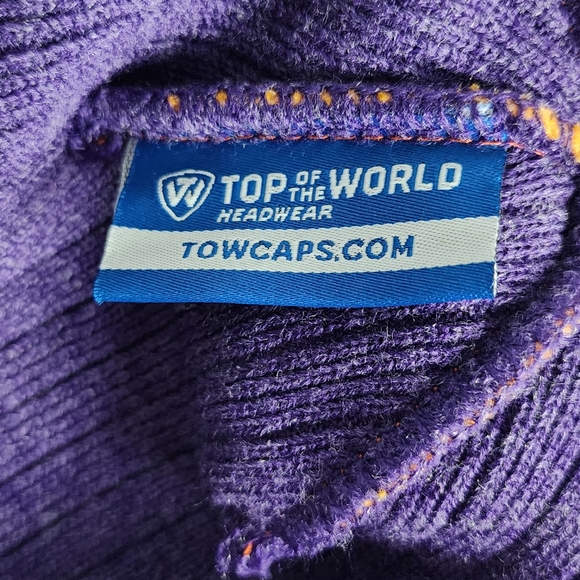 LSU Tigers Top of The World Cuffed Pom Hat - Picture 3 of 3